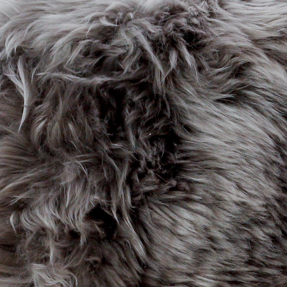 Grey Sheepskin Cushion